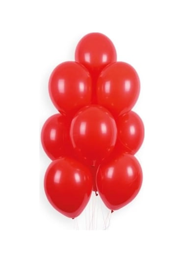 Gemar Kırmızı Renkli Balon 26cm 100lü Kırmızı