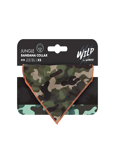 M-pets Wıld Jungle Bandana Collar S
