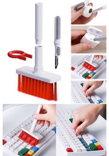 Klavye Temizleme Fırçası 5'in 1 Kulaklık Temizleme Aparatı
