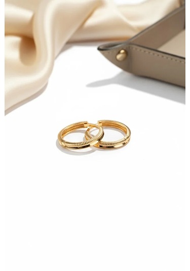 Çiğdem Gürel Kuyumculuk 8 Ayar Ajda Model Altın Halka Küpe