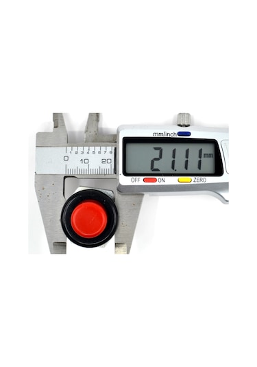 22mm Yaylı Plastik Buton Anahtar Kırmızı Vidalı