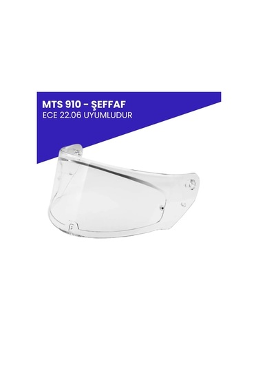 Mts 910 Şeffaf Kask Camı