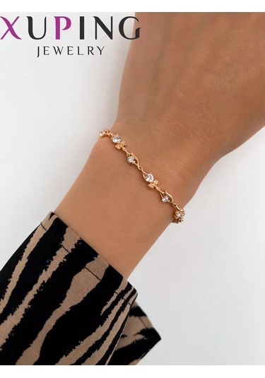 Xuping Xuping. Taşlarla Süslenmiş Kadın Bilezik. 238409146 Altın