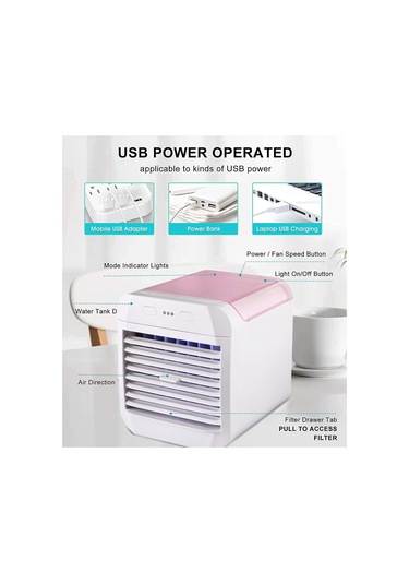 Jialan Taşınabilir Klima Fan,usb Powered Hava