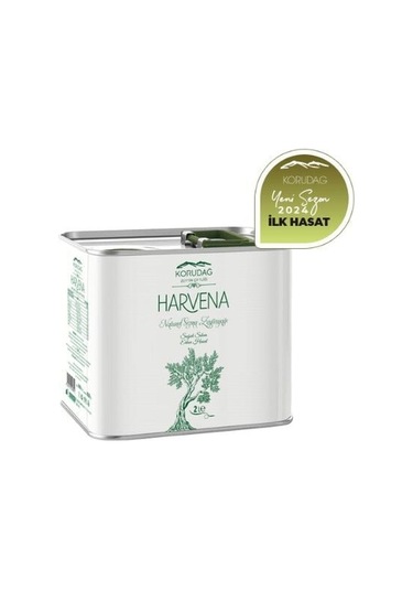 Korudağ Zeytin Çiftliği Harvena Erken Hasat Soğuk Sıkım Sızma Zeytinyağı İlk Hasat 2 L
