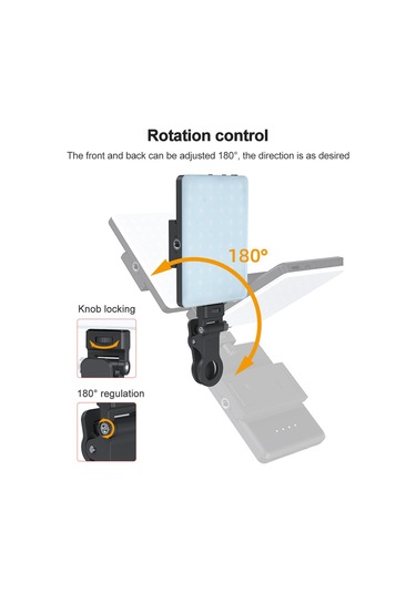 5 W Rgb Fotoğraf Lambası Çift Renkli Cep Vlog Led Işık Siyah Siyah