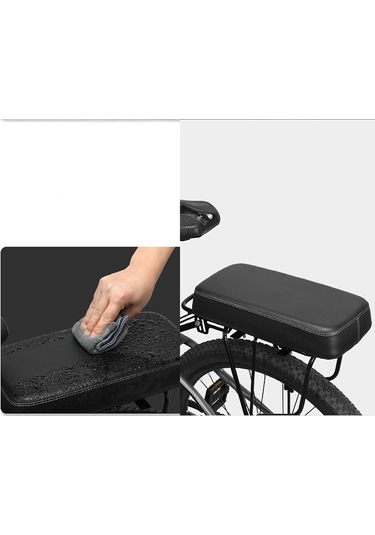 Suntek Bisiklet Arka Koltuk Minderi Elektrikli Için Koltuğu Kahverengi