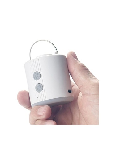 Pazly Taşınabilir Hava Pompası Led Işıkla, Şarj Edilebilir, Havuz Ve Yüzme Halkası İçin Mini Şişirme Pompası Beyaz