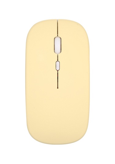 Kangvka Sarı 10 İnç Bt Klavye-fare Seti: 78 Tuşlu Şarj Edilebilir İnce Klavye, 3 Seviye Dpı Fare, Çoklu Sisteme Uyumlu Fare İçin Pil Dahil Değil Diğer