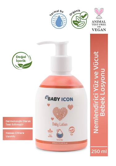 Babyıcon Organik Vegan Nemlendirici Yüz Ve Vücut Bebek Losyonu