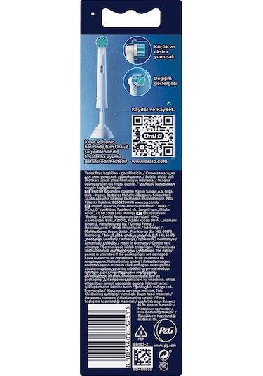 Oral-B Spiderman Şarjlı Diş Fırçası Yedek Başlığı Beyaz 2'li