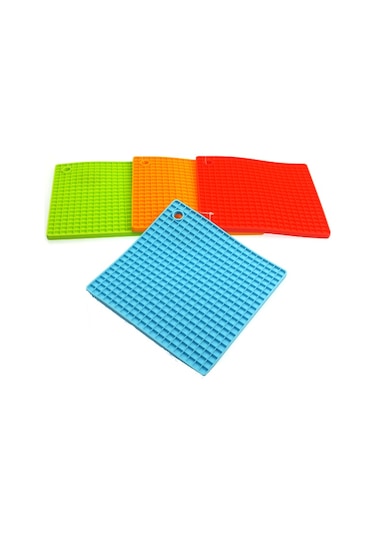 Kalburabastı Kalıbı Silikon Petek Desenli Kare Şekillendirici Çok Renkli