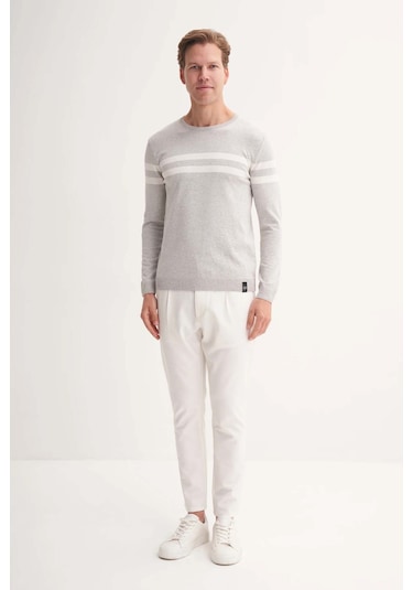 Cazador Gri-beyaz Erkek Kazak 33025 Gri-beyaz