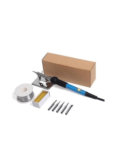 Pazly Uçlu Sıcaklık Seti Yüksek Kaliteli Lehimleme Kiti Havya Geeroyoo Ayarlanabilir 60w 5-qt