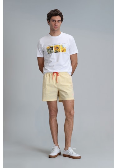 Lufian Erkek Strıped Deniz Şortu 111220087 Sarı