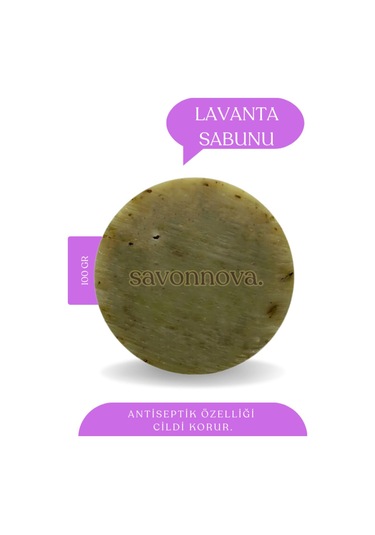 Doğal Lavanta Sabunu, Kepeklenmeye Etkili, Kalıcı Yumuşaklık, Aromaterapi Etki İçin Sabun 100gr