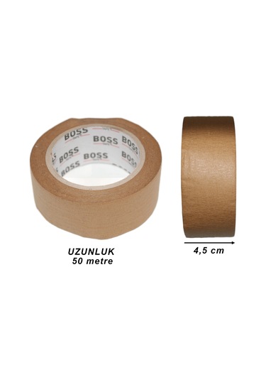 Yapışkanlı Çiçek Bandı - Maskeleme Bandı - Kahverengi - 5 Cmx50 M