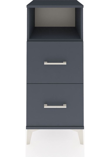 Hyperion Komodin Tek Raflı 2 Çekmeceli 44x44x106 Antrasit-ant... Antrasit