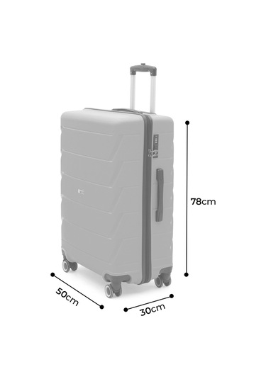 Copella Pp Polipropilen&kırılmaz Büyük Boy Valiz 75 Cm Sarı