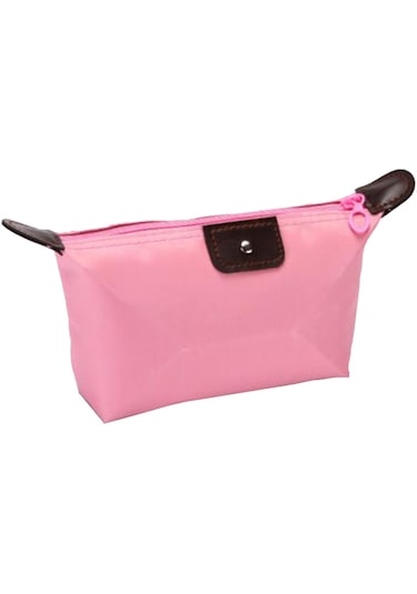 Suntek Makyaj Çantası Kalem Kutusu Kozmetik Seyahat Tuvalet Su Pembe