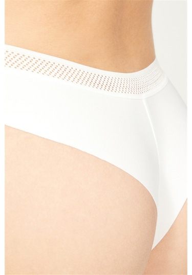 Basic File Lastlikli Lazer Kesim Brezilya Külot 3'lü Paket - 2 Renkli Çok Renkli