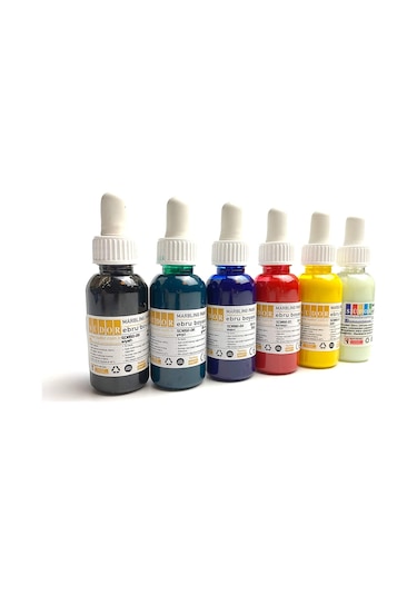 Südor Ebru Boyası Damlalıklı 30 Ml 6 Renk  Sd856