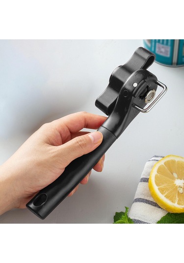 Suntek Açık Konserve Kavanoz Açma Cihazı Katı Pürüzsüz Siyah