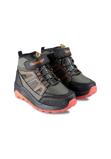 Slazenger KEPHAS IN Çocuk Cırt Cırtlı Haki - Siyah Bot