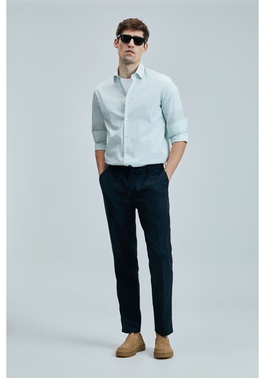 Lufian Charles Erkek Basic Gömlek Regular Fit Yeşil Yeşil 111010638100600 Yeşil