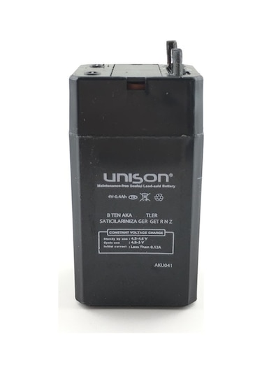 Unison 4 Volt 0.4 Amper Kuru Akü 4V 0.4A / 449524914