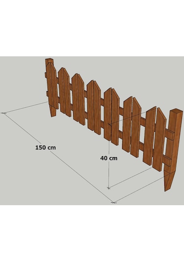 “Mandu” Ahşap Çit 40’Lık
