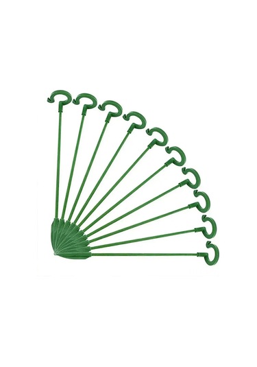 Dofolink Bitki Dik Tutucu, 48cm Plastik Çiçek Ve Çalı Destek Aynaları, Rüzgar/yağmur Koruması, 10 Adet - İç/çerkek Saksı Bitkileri İçin