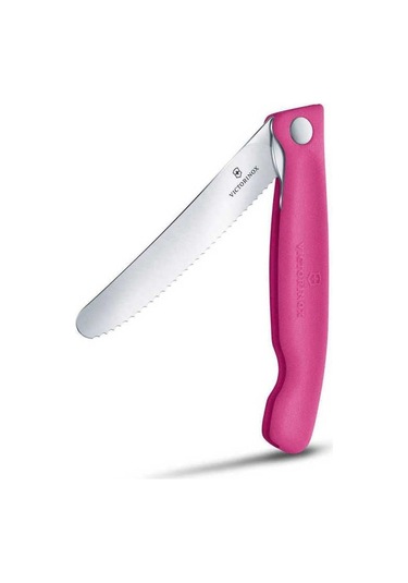 Victorinox 6.7836.f5b 11cm Pembe Tırtıklı Katlanabilir Domates Bıçağı Pembe