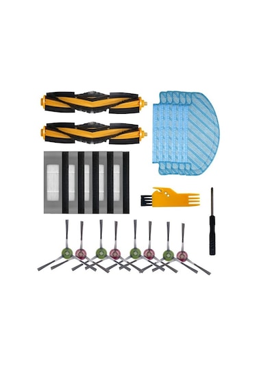 Unimarket Deebot N8/pro/t8/t9 Robot Süpürge Rulo Fırça Bezi Yedek Parça Set 1 Adet Süpürge Yedek Parçaları