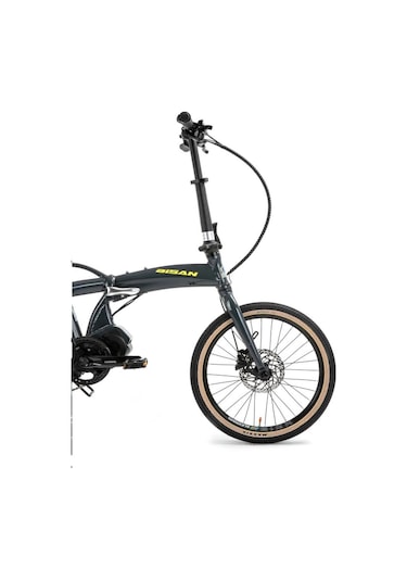 Bisan E-folding Strike 20" 9-vites Hd Katlanır Elektrikli Bisiklet Gri Siyah