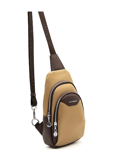 Silver Polo İki Bölmeli Kadın Vücut Çantası 959 M105 43673 Kum Nix Kahve 43673 Kum Nix Kahve Çok Renkli