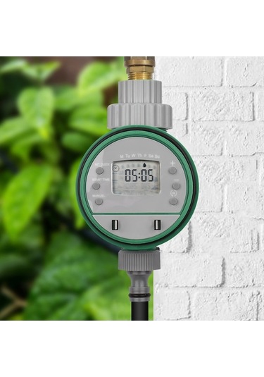 Pazly Dijital Otomatik Sulama Zamanlayıcı, Pille Çalışan Akıllı Su Kontrol Cihazı - Bahçe Çim Sera İçin