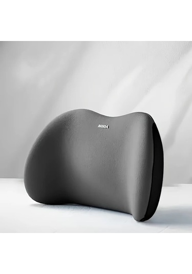 Elmpaly Grey Bel Yastığı: Sırt Ve Bel Ağrısı İçin Taşınabilir Ortopedik Yastık Gri