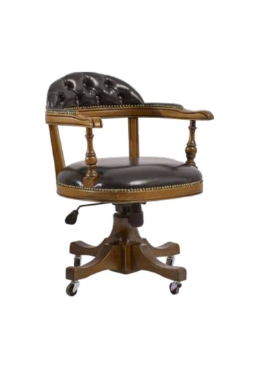 Bengimobilya Sandalye Zus149 Amatsör Model Tam Kolçak Kapitone Ahşap Iskelet P