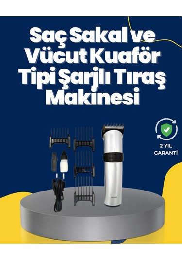 5 Farklı Kesim Tarağıyla Gelen Çok Amaçlı Tıraş Cihazı