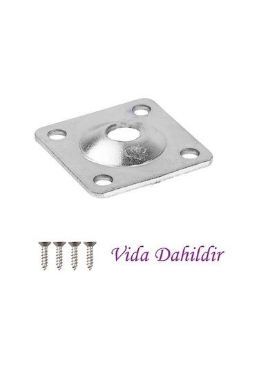 Destek Ayağı 14 Cm Kahverengi Ve Metal Düz Ayak Tabanı M8 Civatalı İnce Diş Mobilya Kanepe Baza Seti