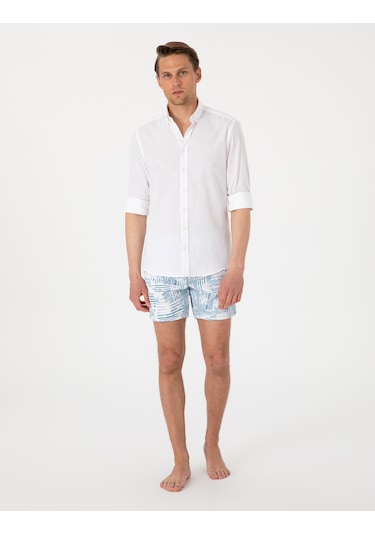 Pierre Cardin Erkek Mavi Deniz Şortu 50307955-vr036 Mavi