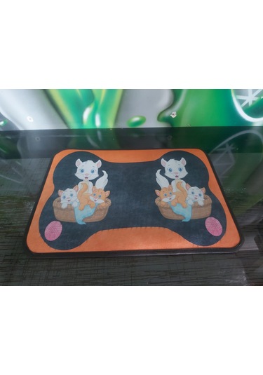 Kedi Köpek Evcil Hayvan Mama Paspası Beslenme Paspası