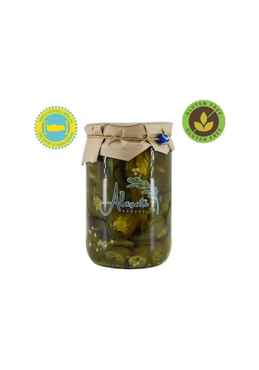 Alaçatı Naturel Doğal Jalapeno Turşusu 660cc Süzme 300 G E