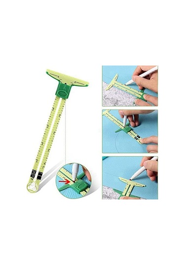 Gösterildiği Gibi-3 Slayt Ölçer Seti Yeni Başlayanlar İçin Dikiş Alet Seti, Örgü, El Sanatları, Dikiş Malzemeleri