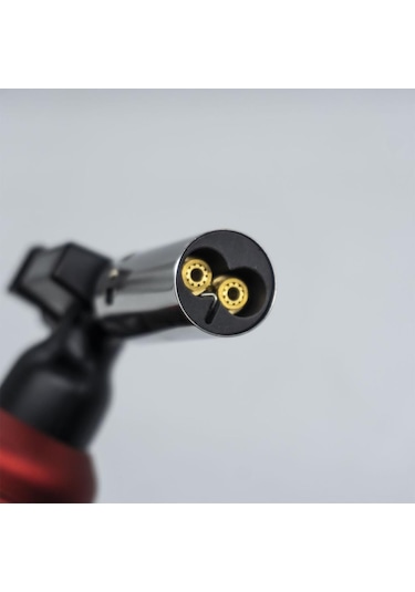 Rox Bs-850 Iki Alev Çıkışlı Bütan Gaz Torch Pürmüz Kırmızı