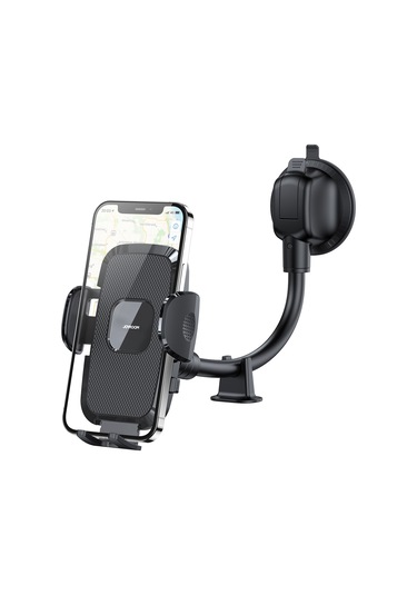 Joyroom Jr-zs259 360 Derece Dönebilen Mekanik Araç Tutucu, Stil: Uzun Kol Enayi Siyah