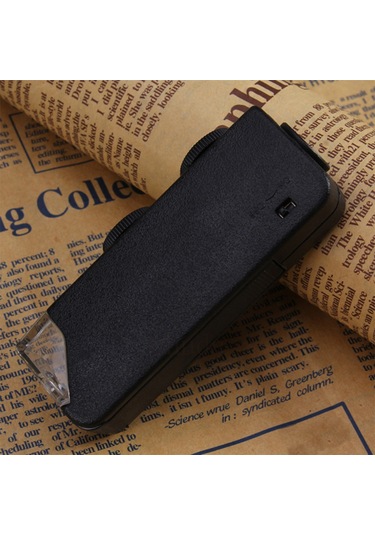 Singree 60-100x Büyütme Aralığına Sahip Led Işılıklı Cep Mikroskobu, Taş Ve Evcil Hayvan İncelemeleri İçin Uygun, Pil Dahil, Kolay Kullanim Siyah