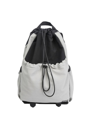 Silkroadselect Bling Bling1 Renk Blok Büyük Kapasiteli Açık Eğlence Sırt Çantası Moda Basit Dağcılık Çantası Öğrenci Sırt Çantası 25h020 Açık Gri