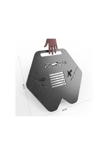 Kamp Ayısı Campytri Grill Çantalı Katlanabilir Bushcraft Mangal